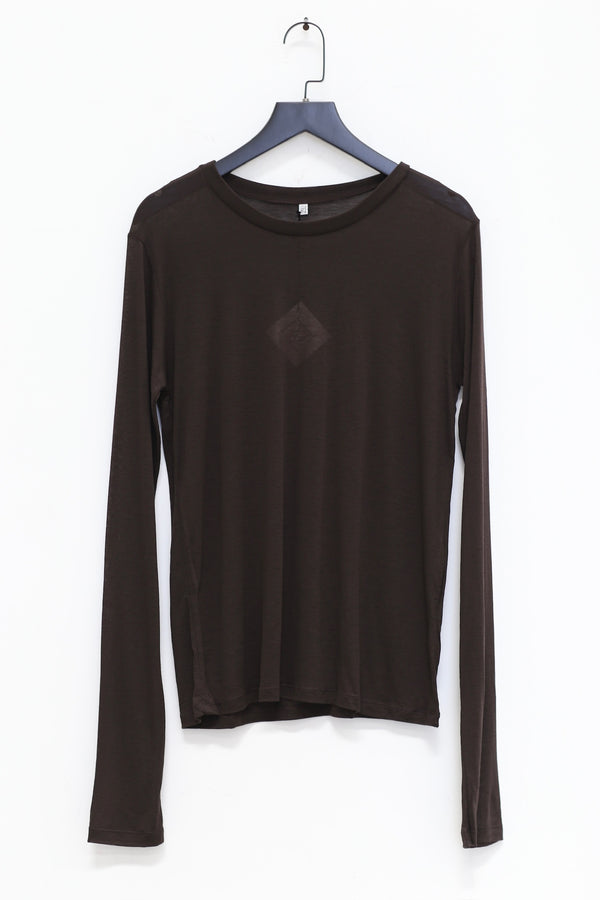 BASERANGE Classic Bamboo Fiber Bamboo Cotton Long Sleeve T-Shirt Series Collection Round Neck Bottoming Shirt France BAS-TOLS-BL-000-FOVEA